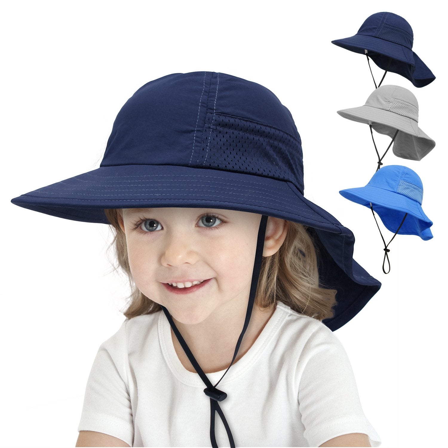 Kids Sun Protection Hat - Breathable Mesh Sun Hat for Outdoor Play