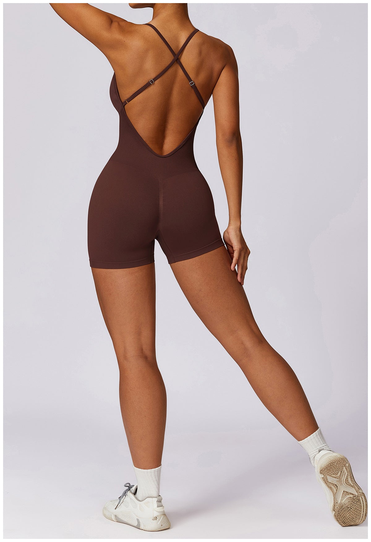 Seamless Hollow-Out Yoga Jumpsuit for Women