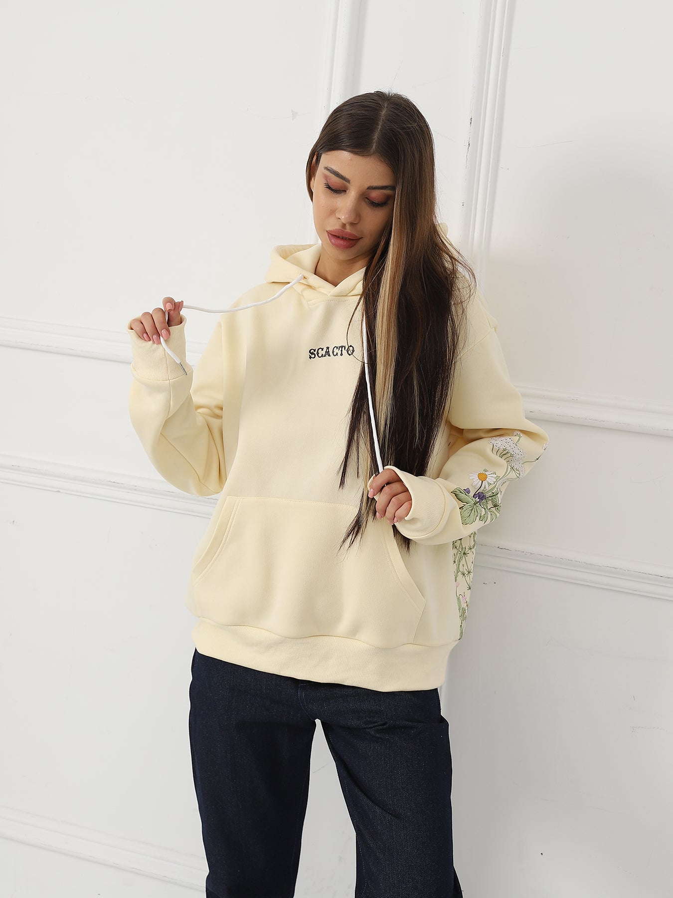 Women's Floral Long Sleeve Sweatshirt
