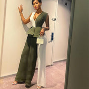 Ruffled Pleated Jumpsuit for Women - Elegant Leisure Wear