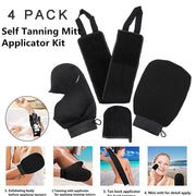 4-in-1 Self-Tanning Mitt Kit for Streak-Free Tan