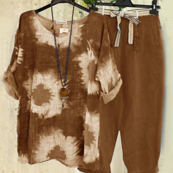 Casual Women's Two-piece Jumpsuit Set