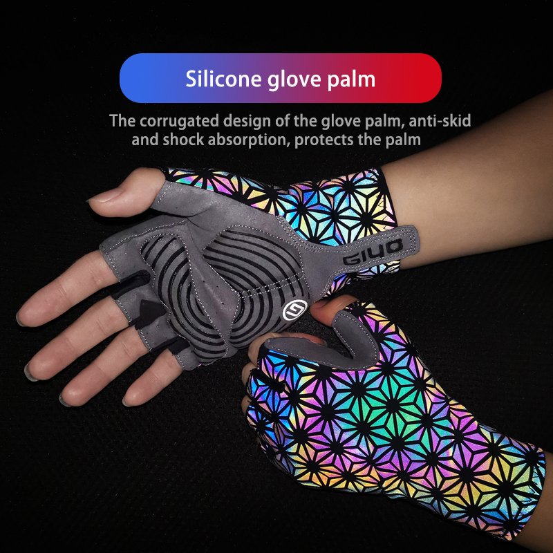 Color Changing Cycling Gloves for Women - Non-Slip Grip