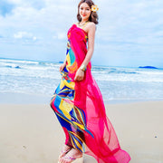 Long Printed Scarf for Sun Protection