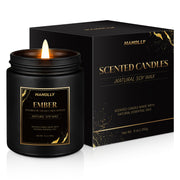 9 oz (250 g) Large Soy Wax Scented Candle – Coconut Vanilla, Eucalyptus Mint, Lavender, Mahogany Teakwood, Pumpkin Pecan Waffles, and More