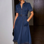 European and American Autumn Retro Dress