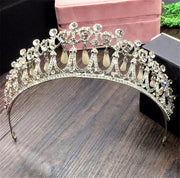 Rhinestone Pearl Hair Crown Wedding Ornaments
