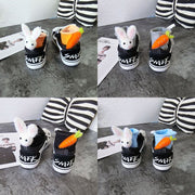Custom Rabbit Carrot Socks for Women