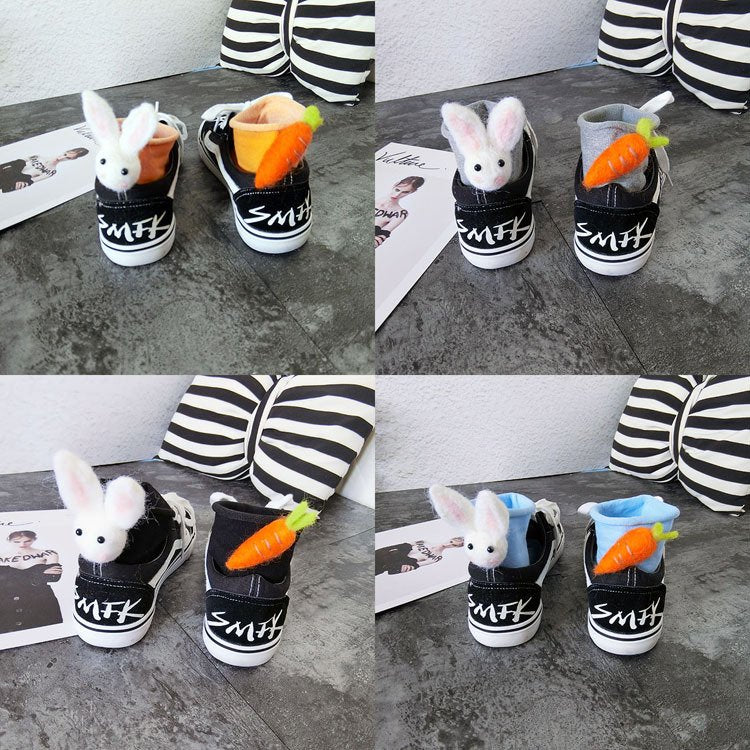 Custom Rabbit Carrot Socks for Women