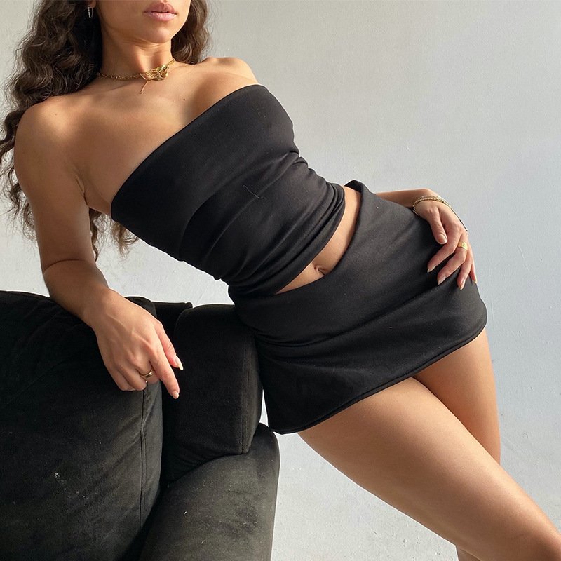 Summer Casual Short Skirt Suit for Women