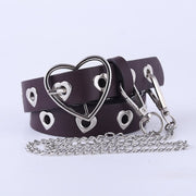 Wild Heart Buckle Cutout Ladies Belt