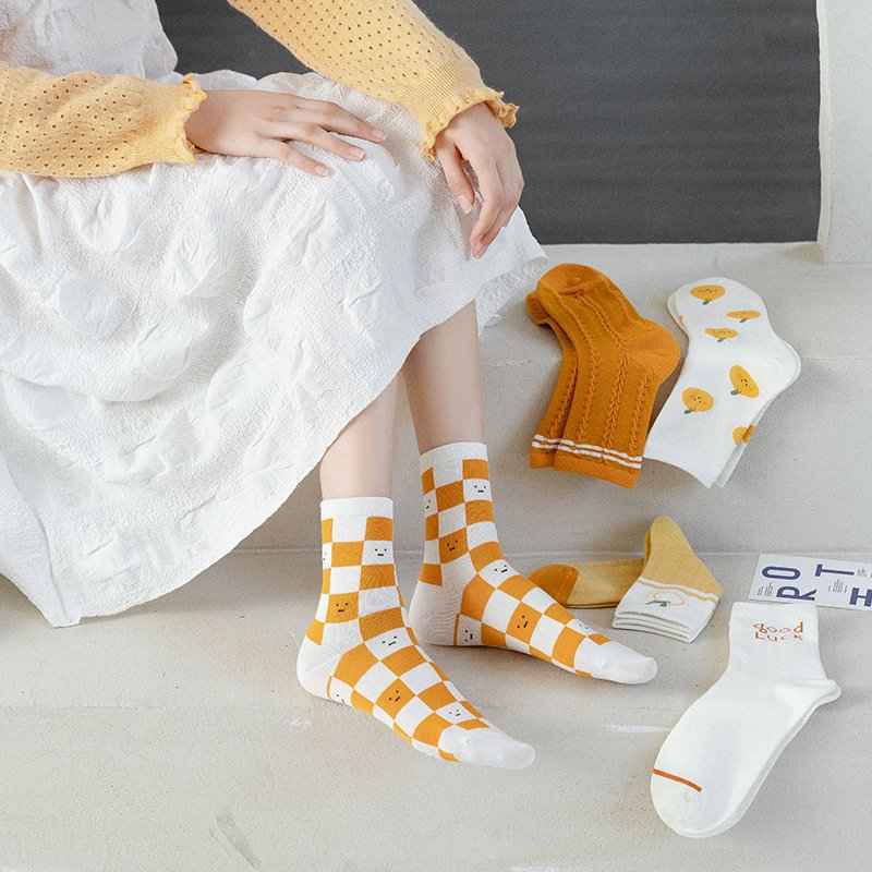 Breathable Japanese Cotton Socks for Women