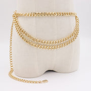 Versatile Waist Chain Lock Belt Trim