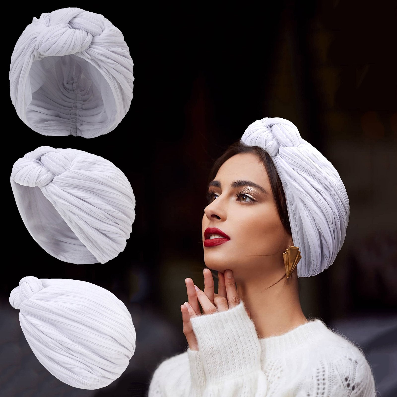 Trendy Cross Knot Cap for Women