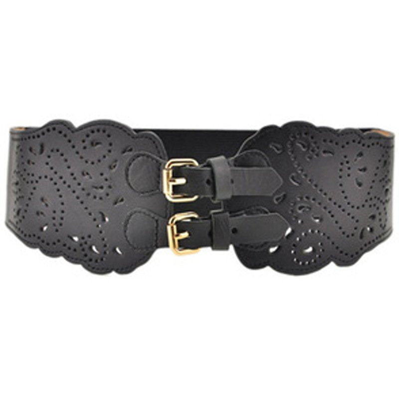 Add a Touch of Style with Cutout Elastic Pin Buckle Belt