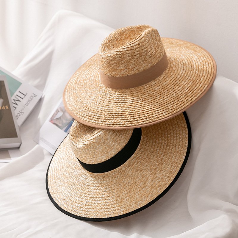 Large Sun Hat for Men & Women - Straw Brim