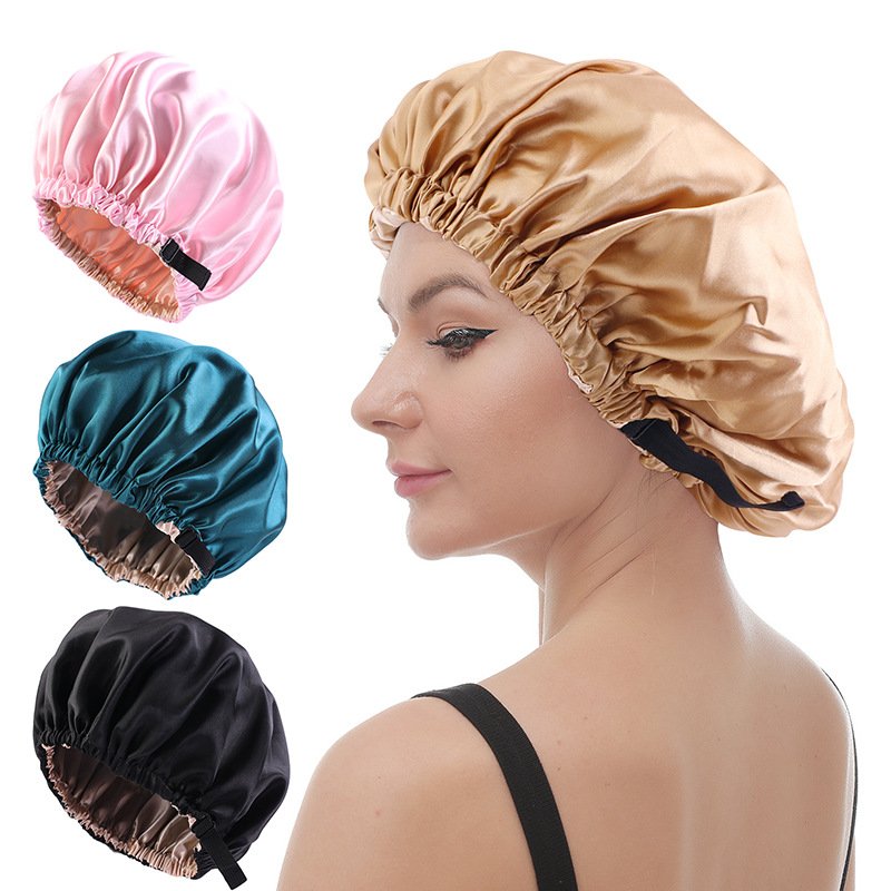 Adjustable Satin Dome Hat for Women