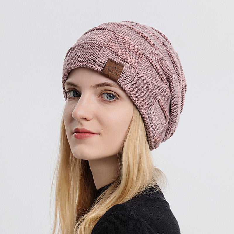 Stay Warm with Stylish Mixed Color Knitted Hats