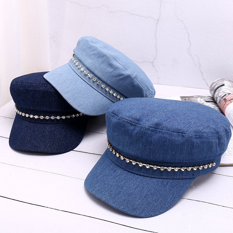 Casual Denim Sun Hat for Women