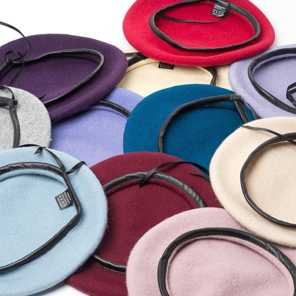 Adjustable PU Leather Beret for Women