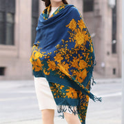 Stay Warm in Style: Pure Wool Cape Print Scarf