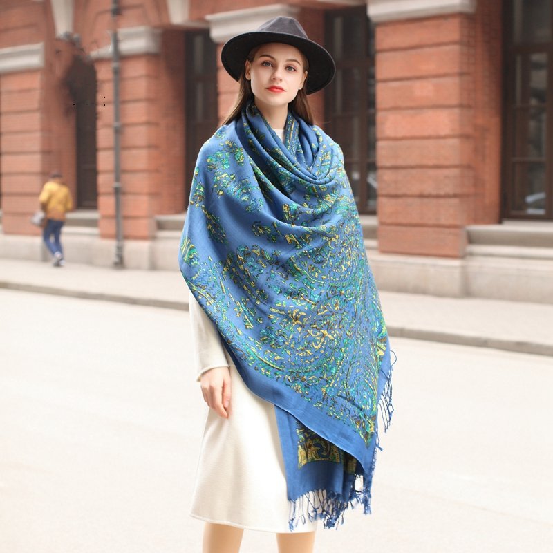 Thick Wool Cape Shawl for Spring & Autumn