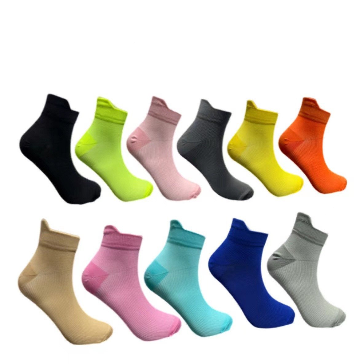 Short Compression Socks for Running and Sports
