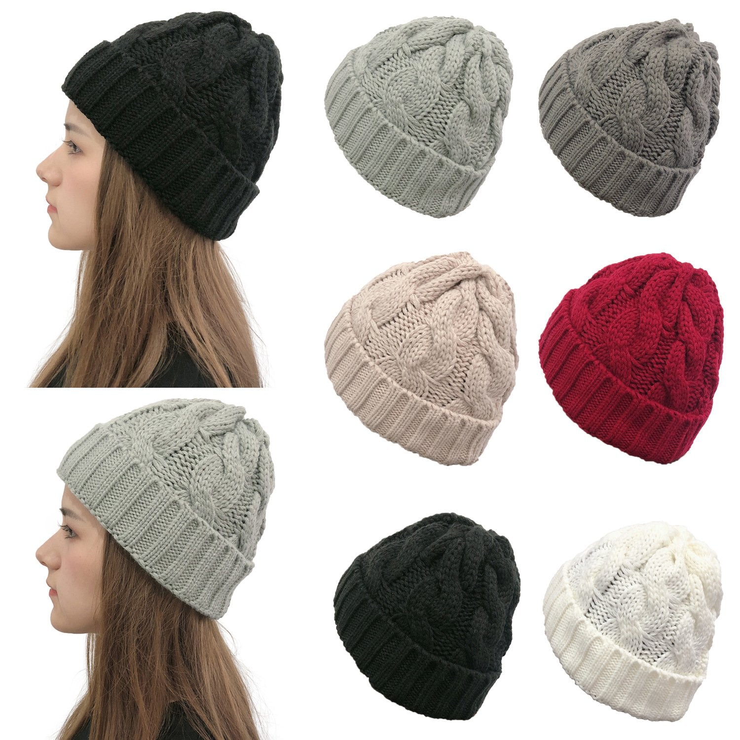 Stay Cozy in Style with Monochrome Wool Thermal Hats