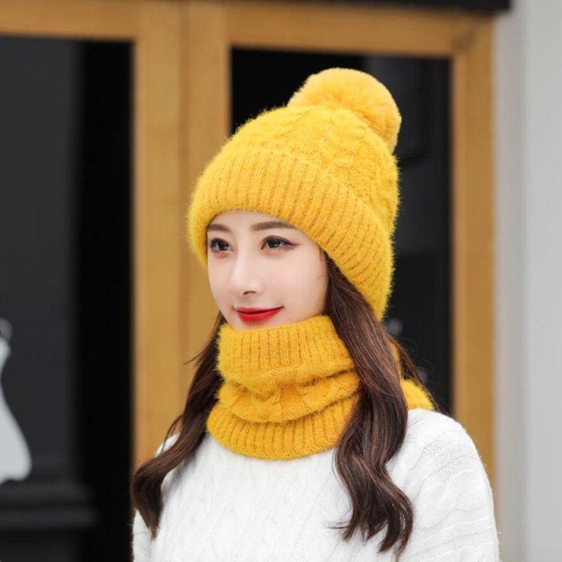 Warm Knit Scarf & Hat Set