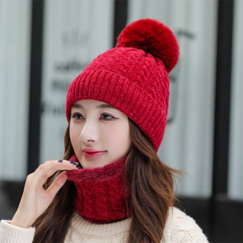 Warm Fleece Hooded Hat