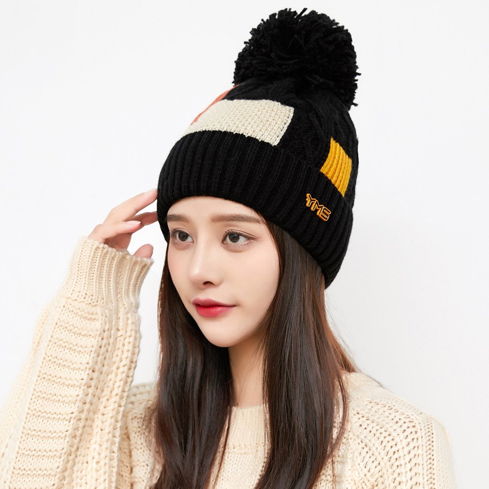 Warm Square Color Hat for Women