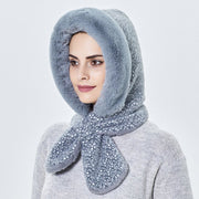 Warm Plush Hat & Scarf
