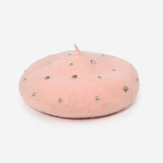 Vintage Wool Beret for Women - Metallic Finish