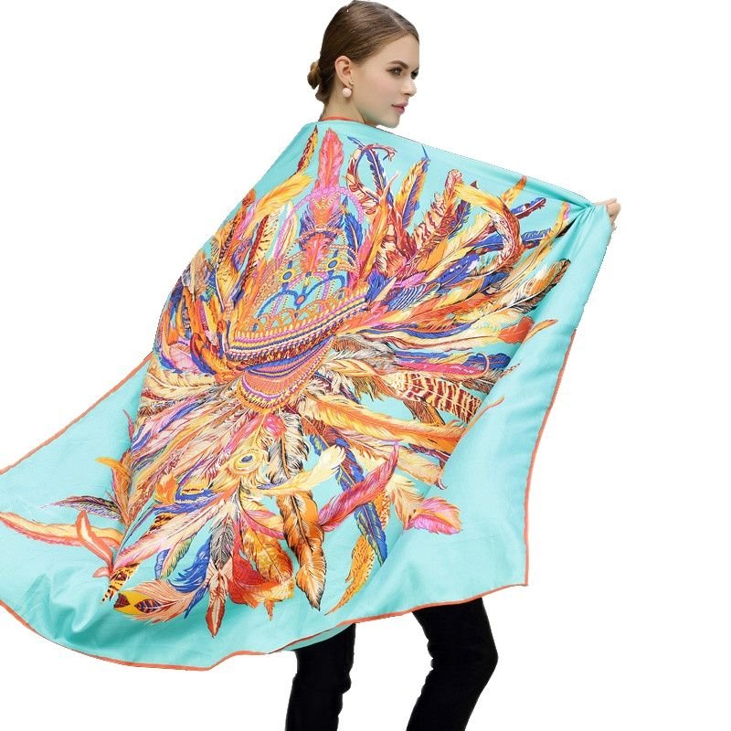 Stylish Faux Silk Scarf for Women