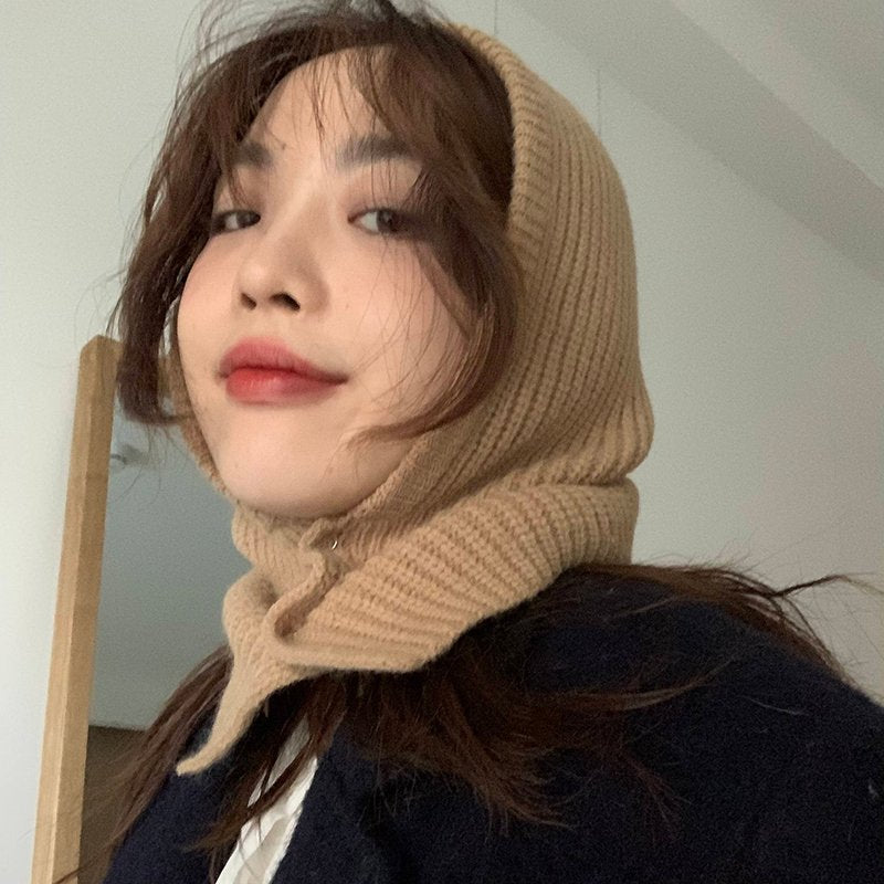 Warm Knitted Hat for Autumn and Winter