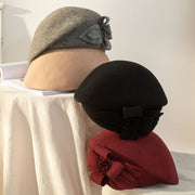 Warm Floral Women's Wool Felt Hat