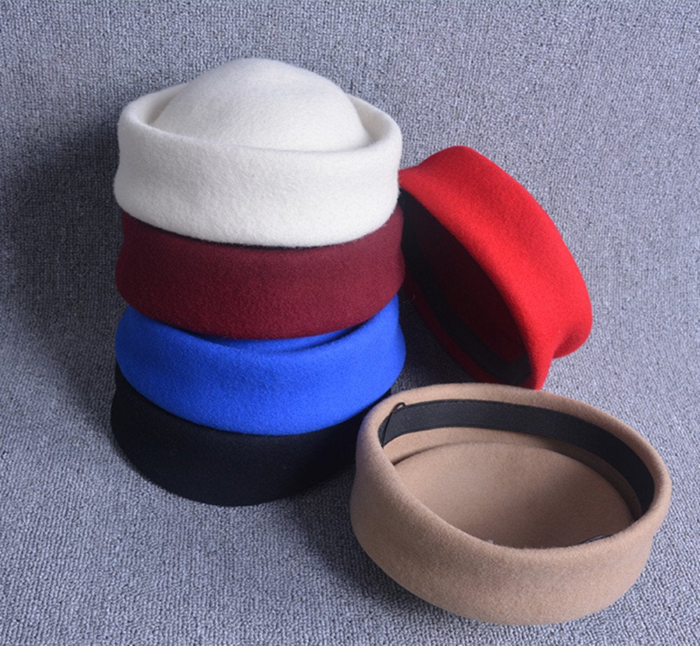 European Style Wool Top Hat for Women