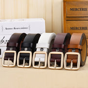 Simple Gold Pin Buckle Belt for Women