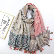 Add a Pop of Color with Our Cashew Print Silk Scarf
