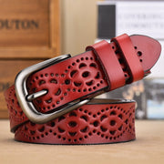Statement Pin Buckle Leather Belt for Women