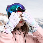 Women's Insulated Ski Gloves for Cold Weather Cycling
