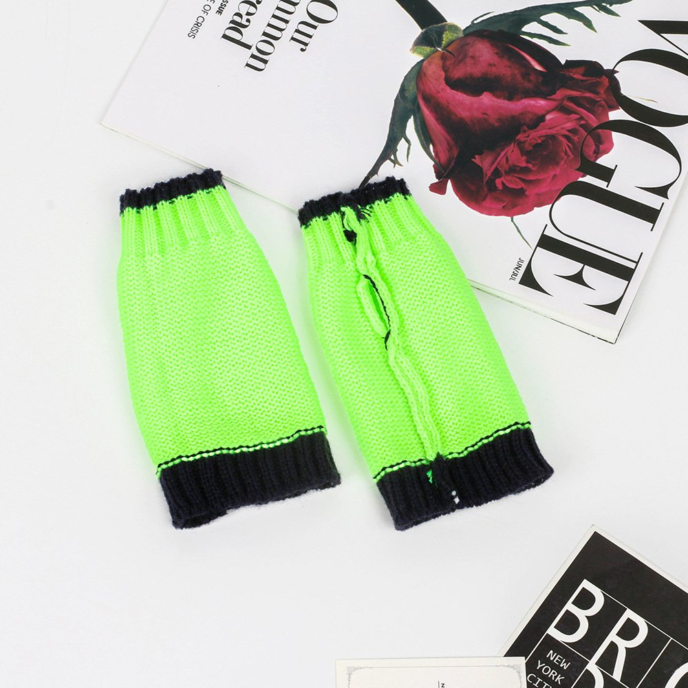 Warm Half Finger Gloves for Women - Soft Acrylic Insulation