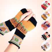 Cozy Christmas Gloves - Warm Fingerless Knit