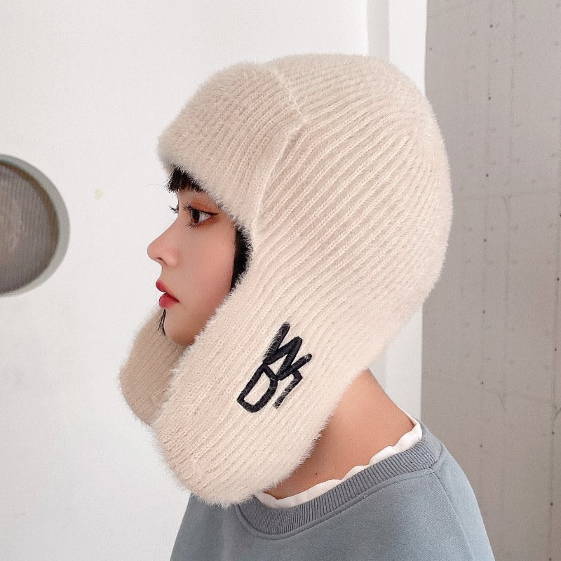Cold Weather Ear Protection Knit Hat for Women