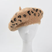 Warm Leopard Beret