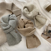 Soft Waxy Cashmere Knitted Scarf for Women & Girls