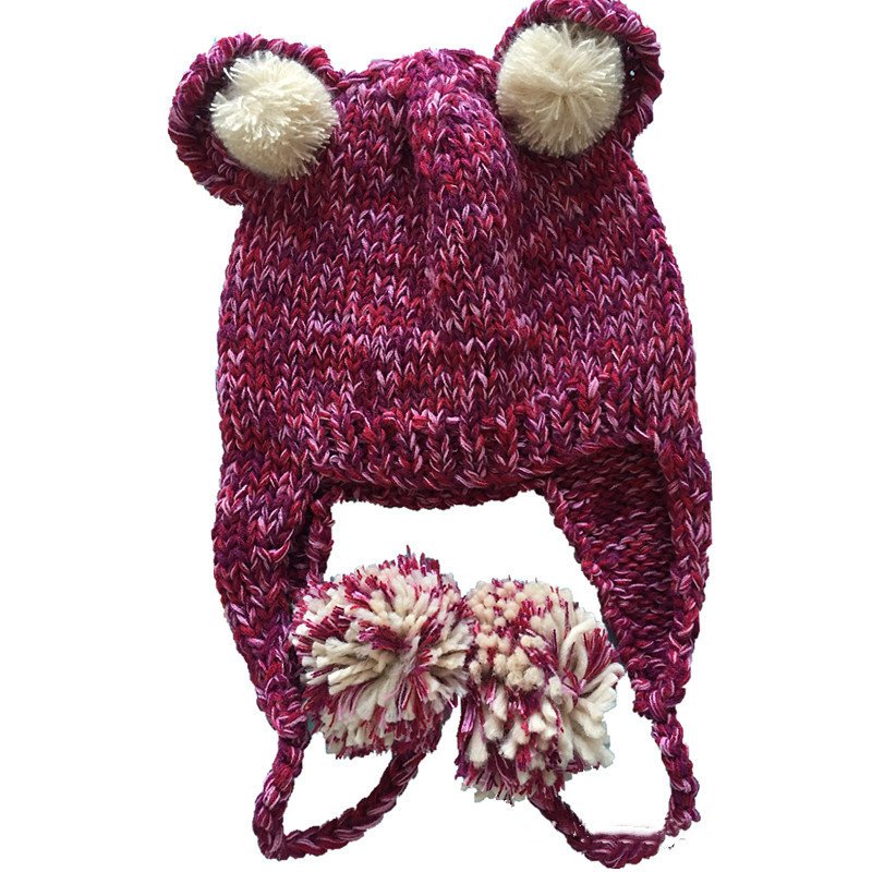 Winter Warm Knitted Ear Protection Hat for Women