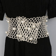 Pearl Decorative Girdle for Women - Versatile Fashion Belt