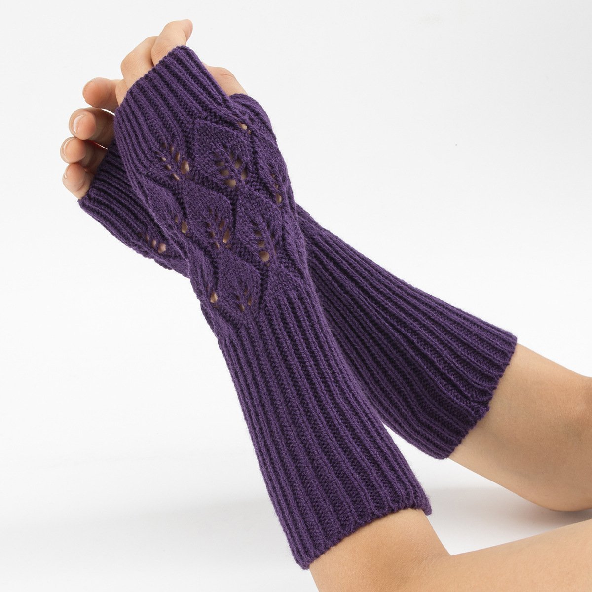 Warm Jacquard Cycling Gloves for Men and Women