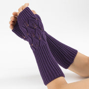 Warm Jacquard Cycling Gloves for Men and Women